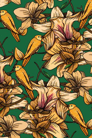 玉兰花印花华亿平台图片