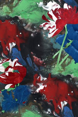 荷花印花华亿平台图片