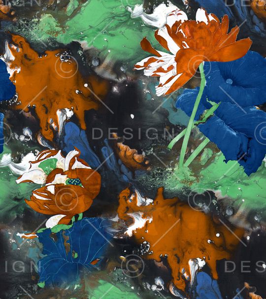 荷花印花华亿平台图片