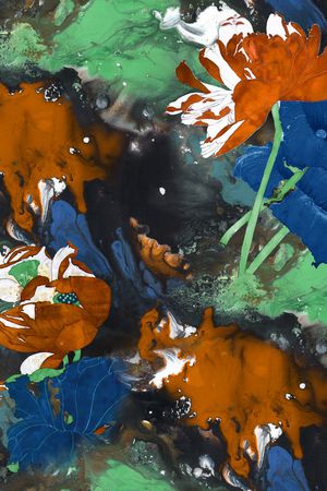 荷花印花华亿平台图片