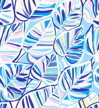 绿植树叶印花华亿平台图片