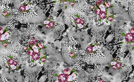 豹纹印花华亿平台图片