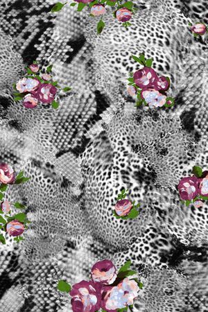 豹纹印花华亿平台图片