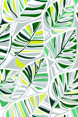 绿植树叶印花华亿平台图片