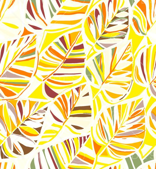 绿植树叶印花华亿平台图片