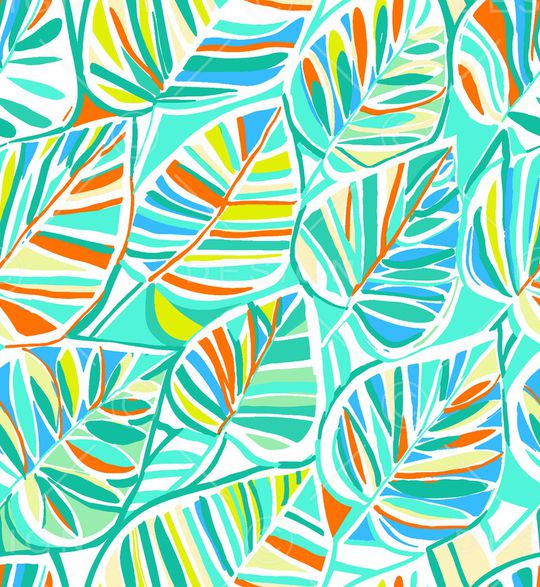 绿植树叶印花华亿平台图片