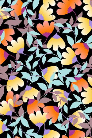 绿植树叶印花华亿平台图片