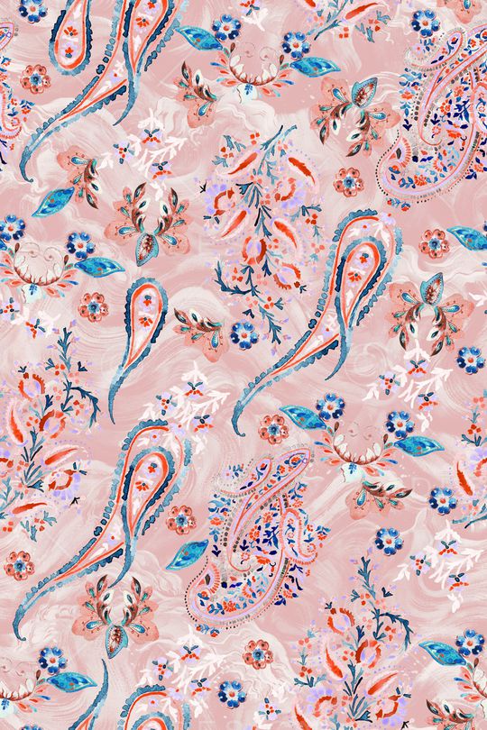 佩斯利印花华亿平台图片