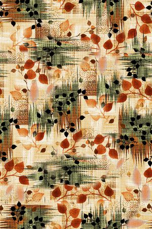 绿植树叶印花华亿平台图片