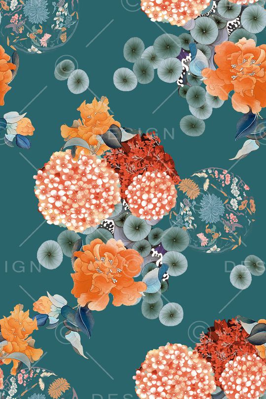 茶花印花华亿平台图片