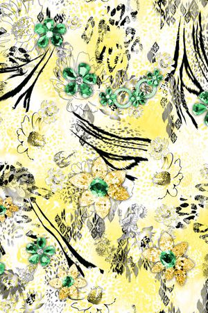 珠宝宝石印花华亿平台图片