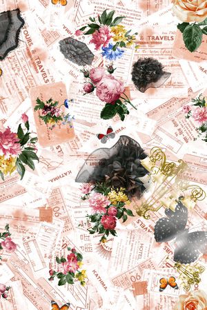 复古印花华亿平台图片