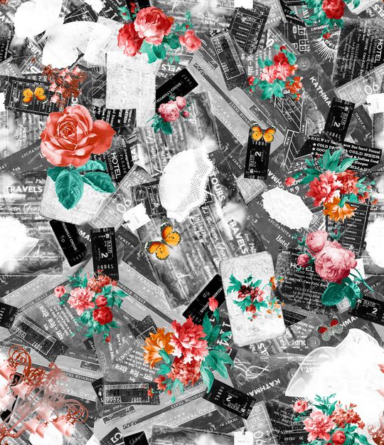 复古印花华亿平台图片