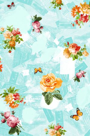 复古印花华亿平台图片