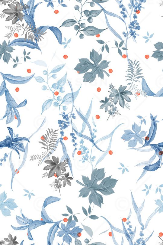 绿植树叶印花华亿平台图片