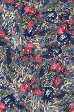 民族风旗袍印花印花华亿平台图片