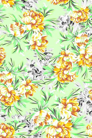 灰色花印花华亿平台图片