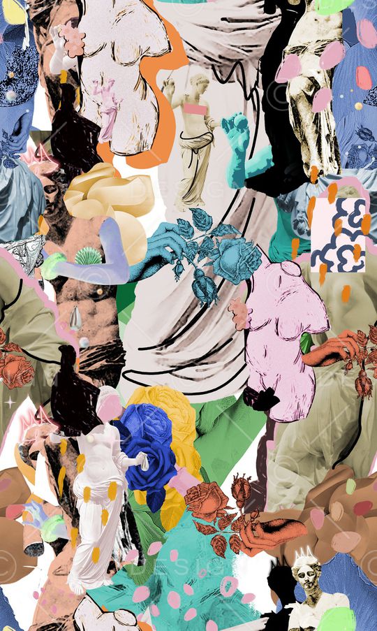 复古印花华亿平台图片