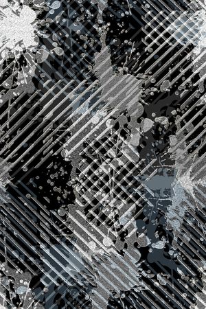 抽象男装印花华亿平台图片