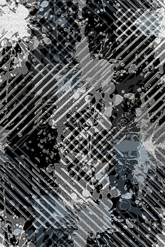 抽象男装印花华亿平台图片