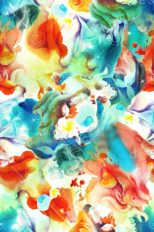 水彩印花华亿平台图片