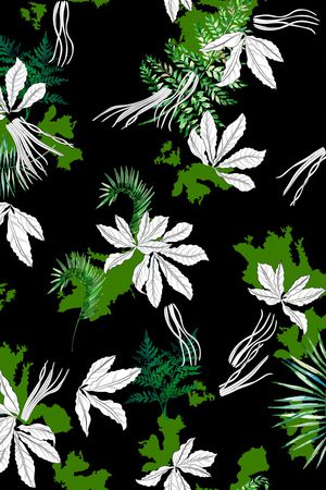 连衣裙印花华亿平台图片