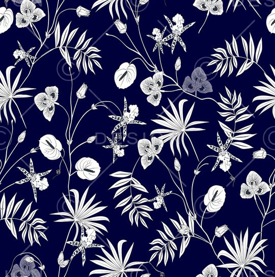 连衣裙印花华亿平台图片