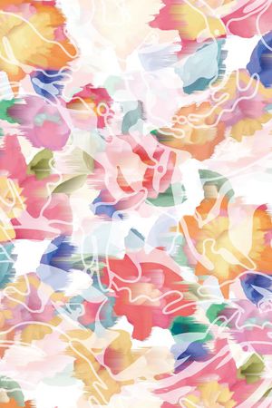 连衣裙印花华亿平台图片