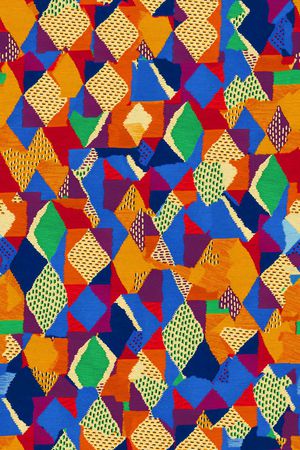 几何印花华亿平台图片