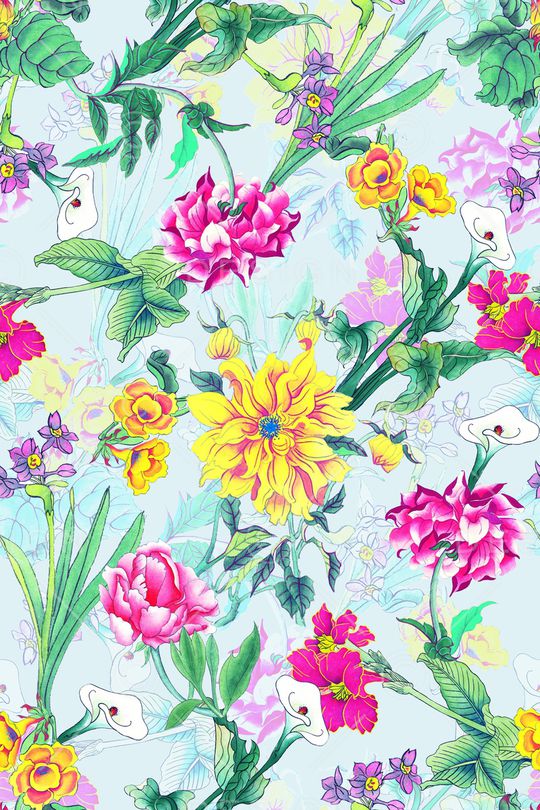 水彩印花华亿平台图片