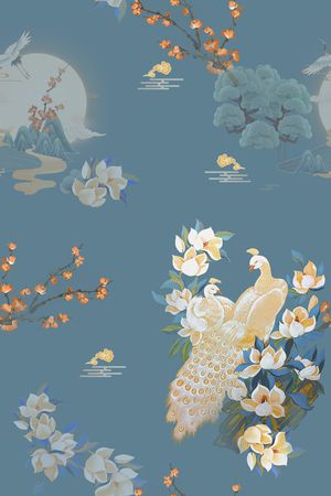 梅花印花华亿平台图片