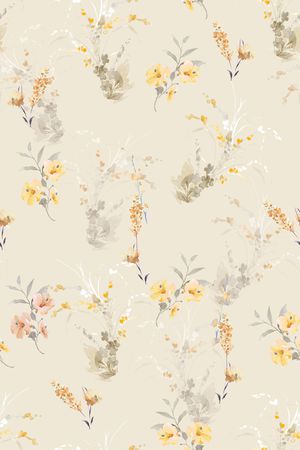 清爽底花卉印花华亿平台图片