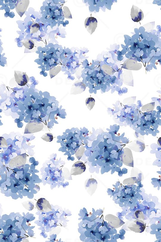 清爽底花卉印花华亿平台图片