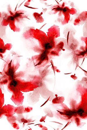 抽象花卉印花华亿平台图片