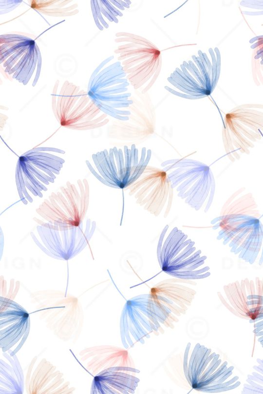 清爽底花卉印花华亿平台图片