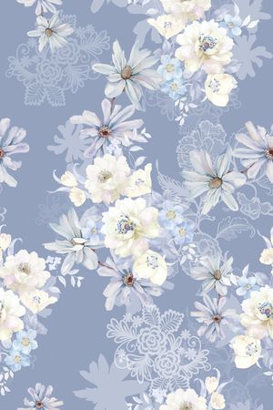 花卉印花华亿平台图片