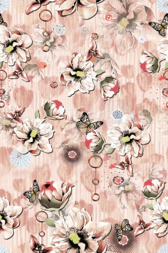 花卉印花华亿平台图片