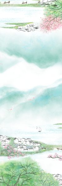 水彩晕染印花华亿平台图片