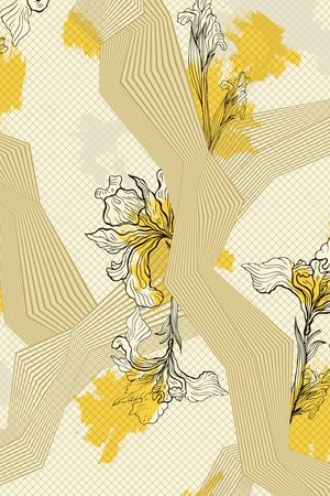 线条印花华亿平台图片