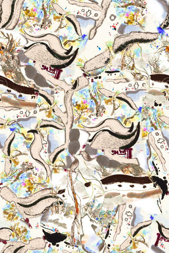 线条印花华亿平台图片