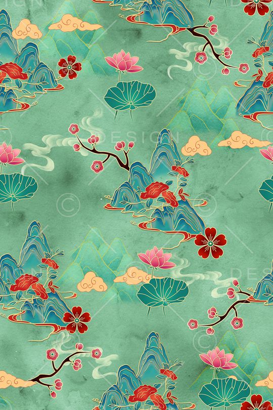 旗袍印花华亿平台图片