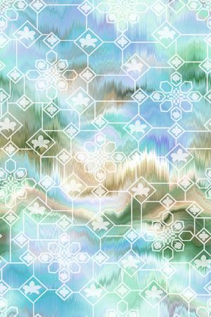 几何印花华亿平台图片