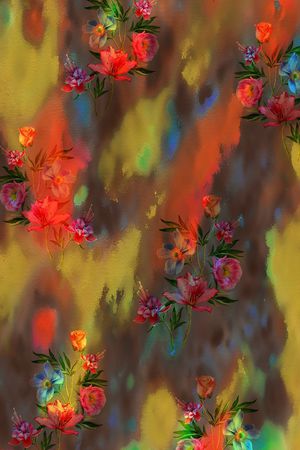 女装定位花印花华亿平台图片