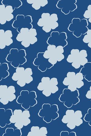 蓝色印花华亿平台图片