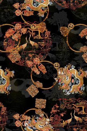 香云纱印花华亿平台图片