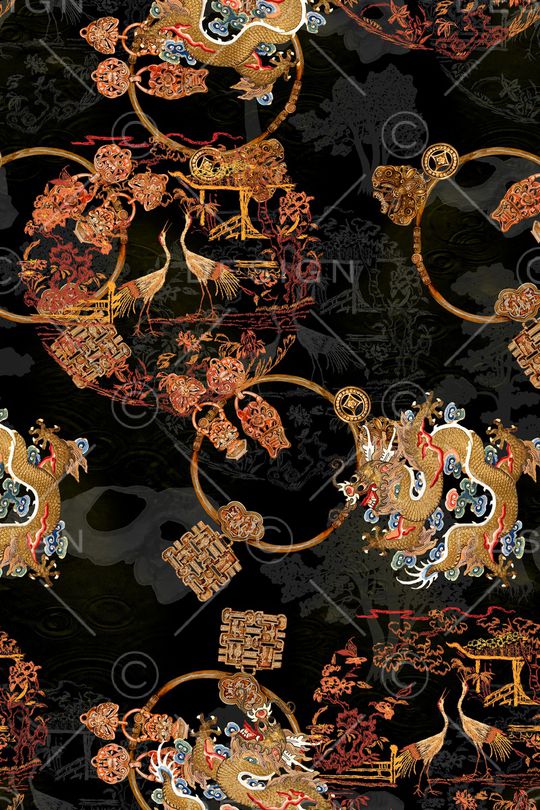 香云纱印花华亿平台图片