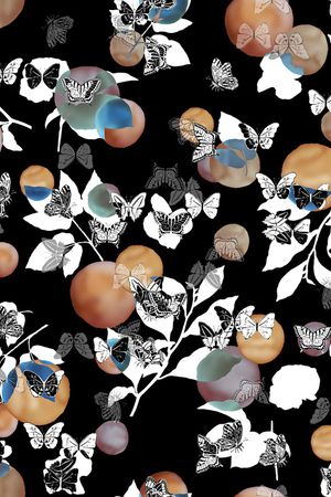 连衣裙印花华亿平台图片