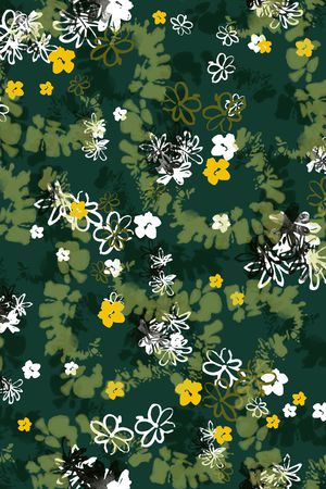 连衣裙印花华亿平台图片