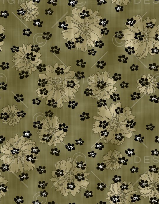 连衣裙印花华亿平台图片