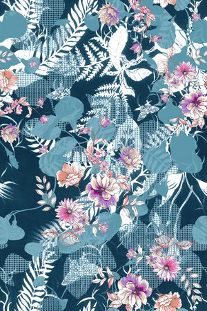 绿植树叶印花华亿平台图片